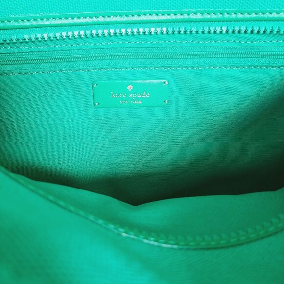 Kate Spade Jett Canvas LARGE Tote in Green Bean Multi #KB695 NWT - Picture 14 of 16